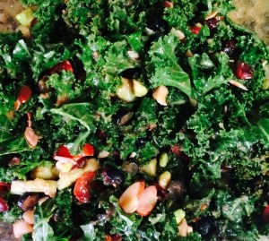 strawberry kale salad 1